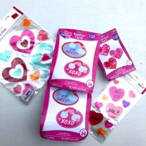 Valentines Decorations Cards Clings Lot